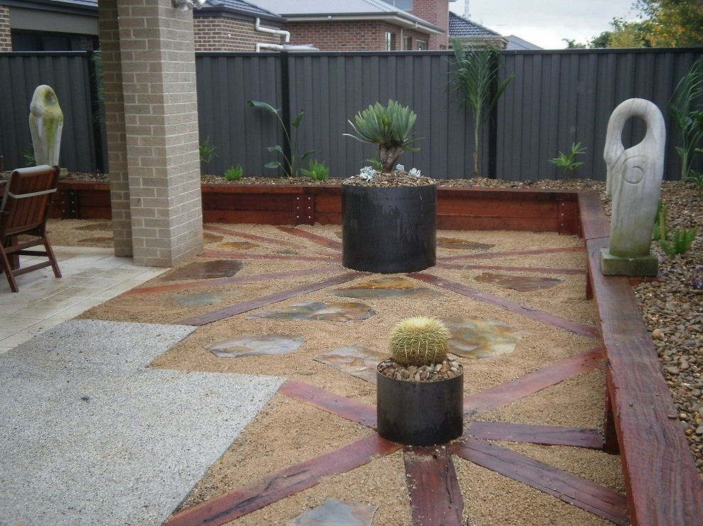 This is an example of a modern garden in Geelong.