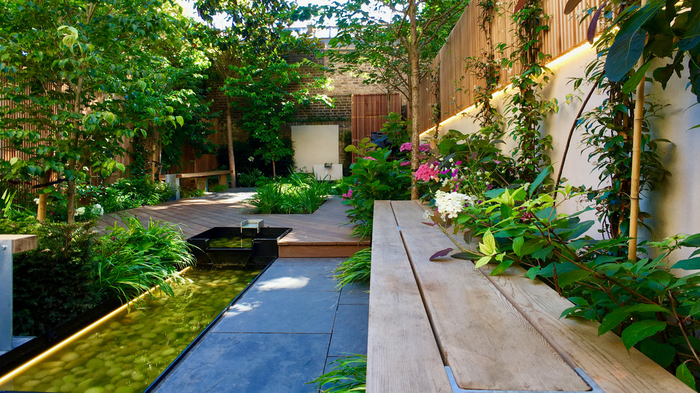 LONDON Hammersmith Grove Contemporain Jardin Londres par