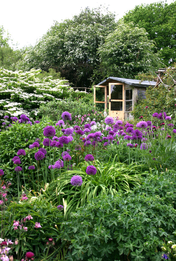 Eclectic garden in Sussex.