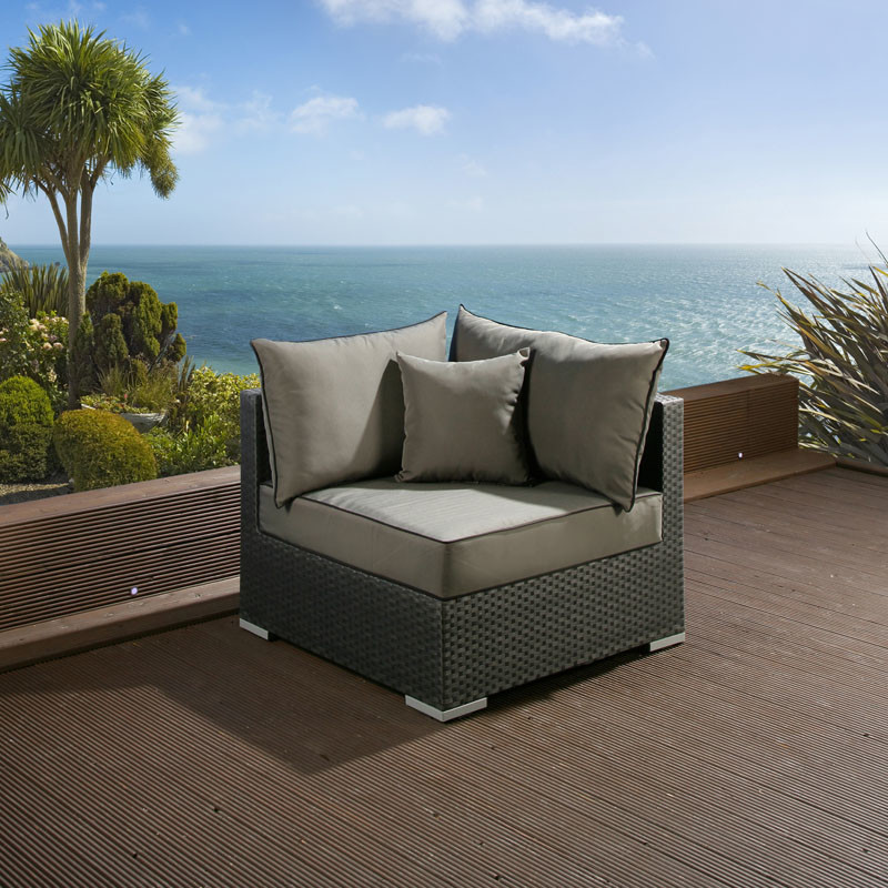 luxury rattan corner sofa