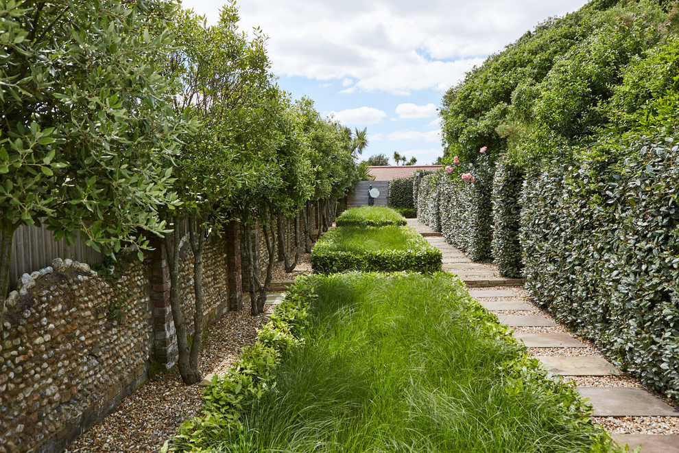 Photo of a medium sized contemporary back formal garden in Sussex.