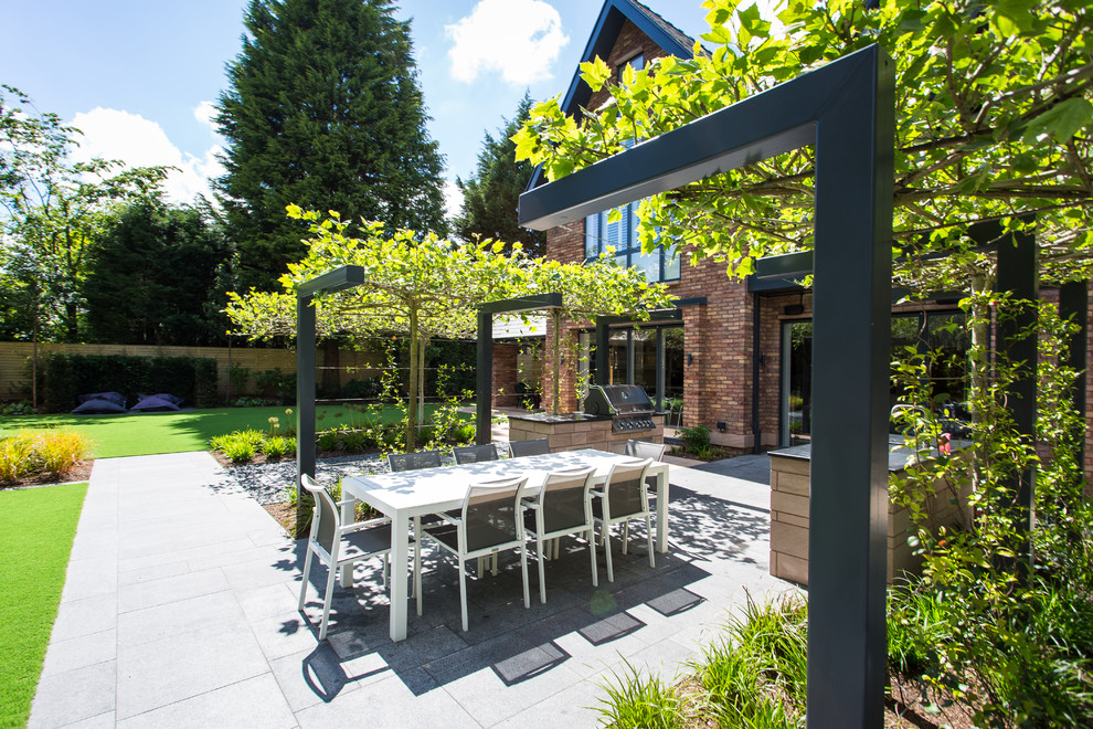 Photo of a modern patio in Cheshire.