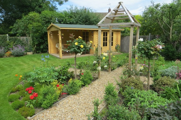 Inspiration for a medium sized rural back full sun garden in Other with gravel.
