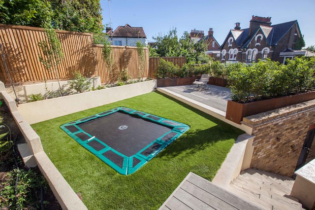 Multi-level garden - Contemporary - Garden - Hampshire - by Simon ...