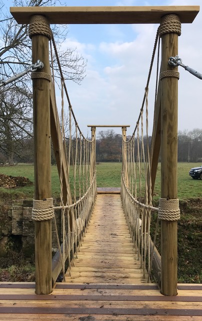 wood rope bridge
