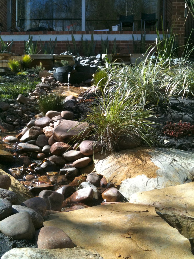 Natural stream water feature - Eclectic - Landscape - Perth - by