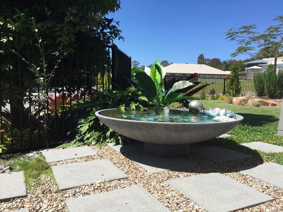 Photo of a modern garden in Sunshine Coast.