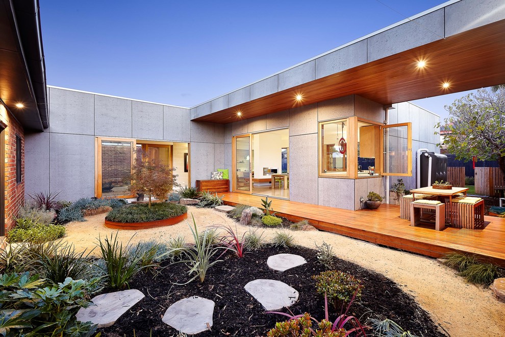 Geometrischer Moderner Garten in Melbourne
