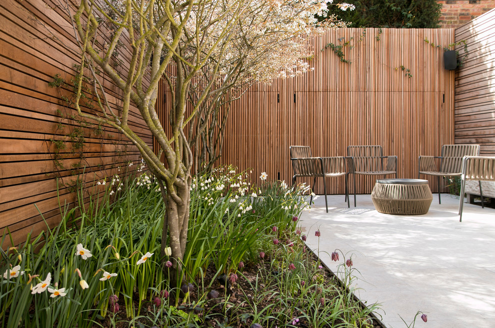 Réalisation d'un jardin design.