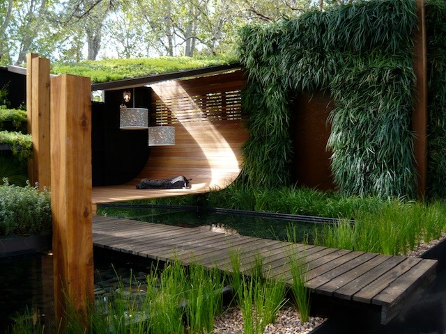 Eklektischer Garten in Melbourne