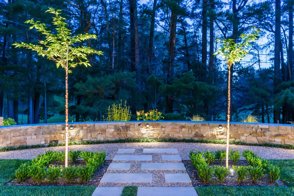 garden retaining wall lights