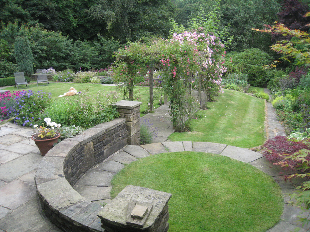 Photo of a traditional raised pond in Cheshire.