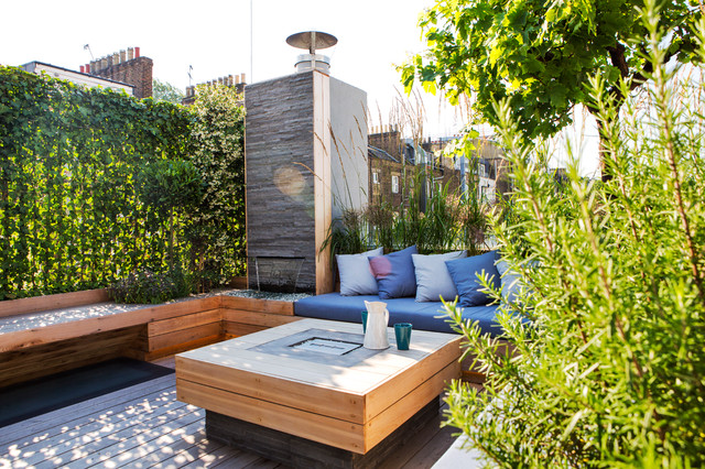 Roof terrace Central London - Modern - Garden - London - by Town and ...