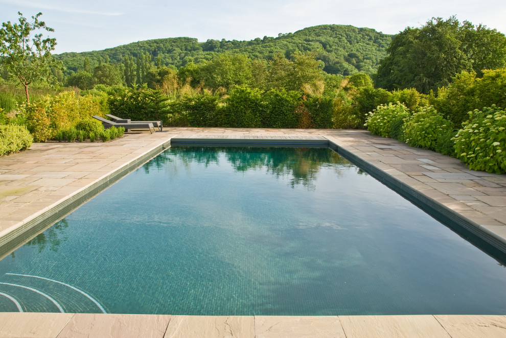 Photo of a farmhouse swimming pool in Sussex.