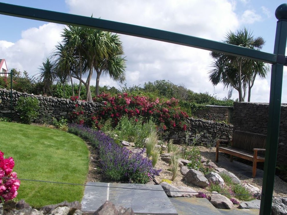 Seaside Cottage Garden Lavender and Rockery Beach Style Landscape