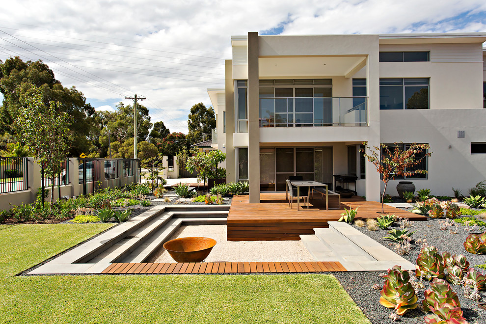 Rustikaler Garten in Perth