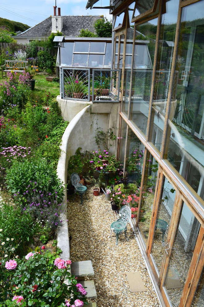 Contemporary garden in Cornwall.