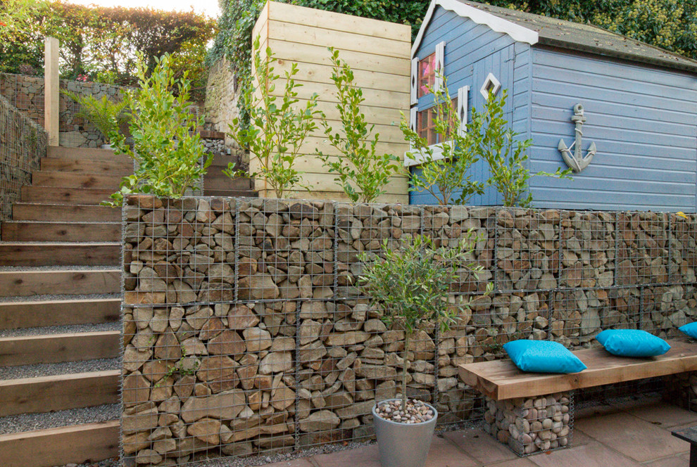 Small Garden With A Very Steep Slope Contemporary Landscape Other By Yorkshire Gardens Houzz
