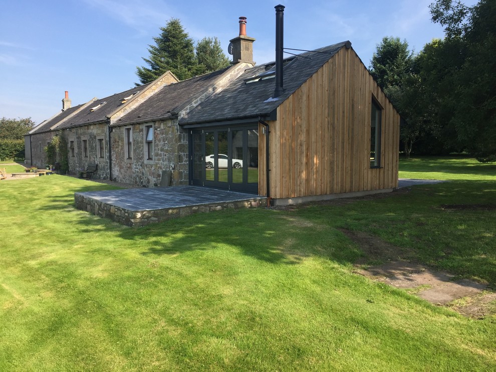 Stunning contrast of Antracite Grey painted timber windows and doors ...