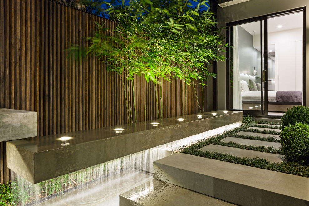 Photo of a small contemporary landscaping in Melbourne.