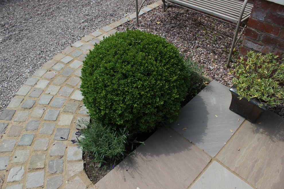Inspiration for a contemporary landscaping in Cheshire.