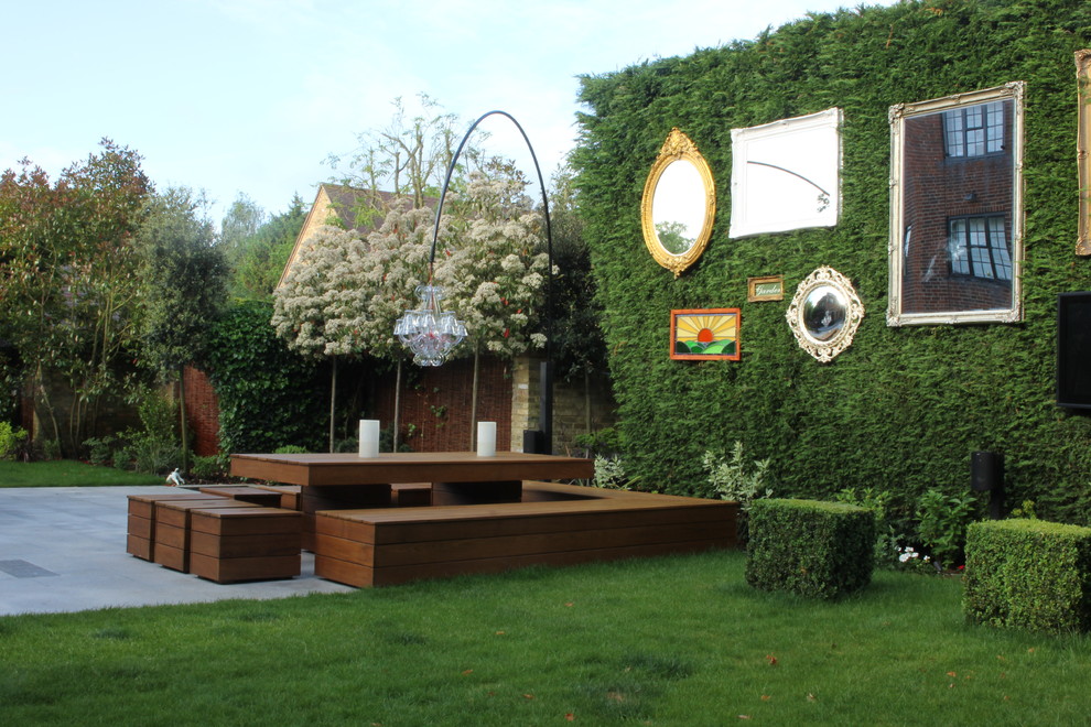 This is an example of a bohemian garden in London.