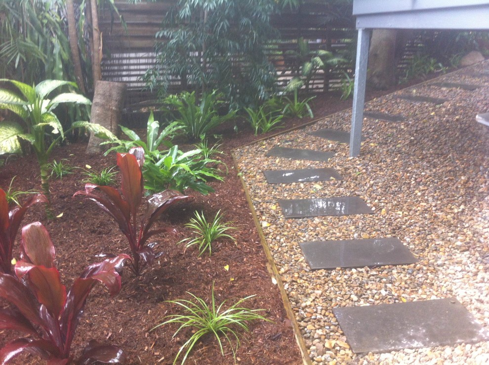 Design ideas for a modern landscaping in Brisbane.