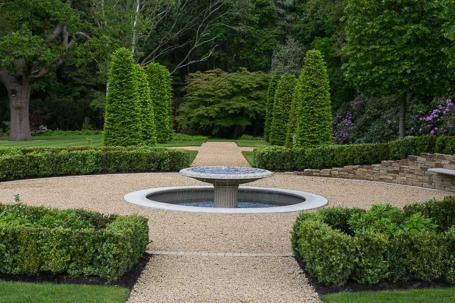 Balanced garden landscape