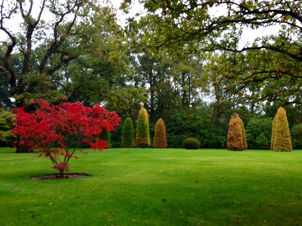 Design ideas for a traditional garden for autumn in Buckinghamshire.