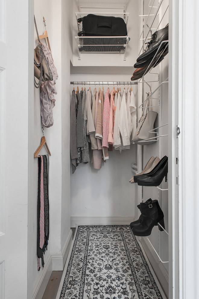 Inspiration for a scandinavian closet remodel in Stockholm