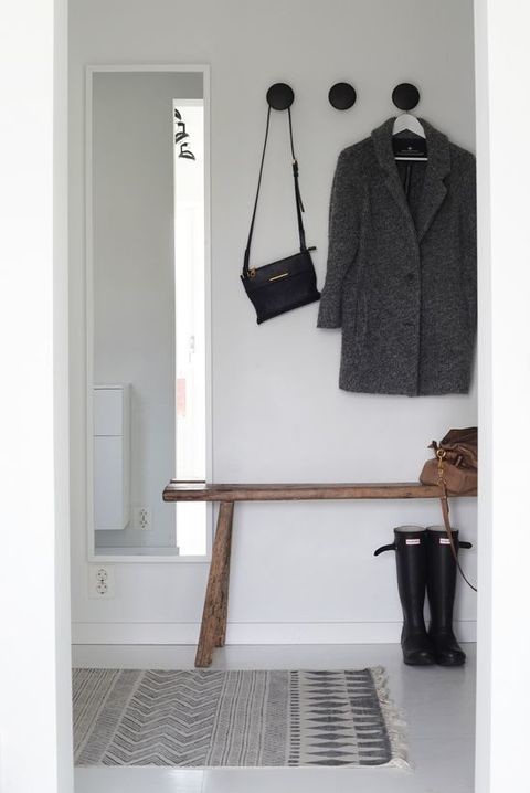 Bild på en minimalistisk garderob