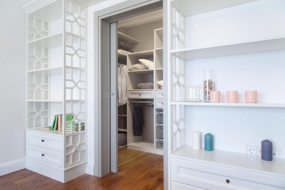 Inspiration for a contemporary closet remodel in Other