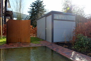 Gartenhaus aus Aluminium Modern Gartenhaus Sonstige von