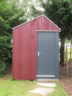 ピンクの物置小屋 庭小屋の事例画像 21年9月 Houzz ハウズ