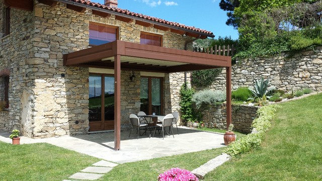 Pergola Corten - Country - Giardino - Torino - di Omphalos - comfort in  outdoor | Houzz