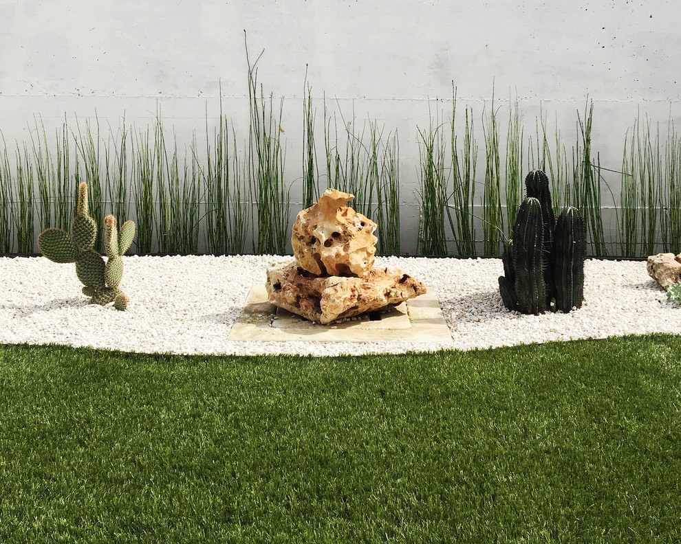 Esempio di un giardino xeriscape design esposto in pieno sole di medie dimensioni e davanti casa
