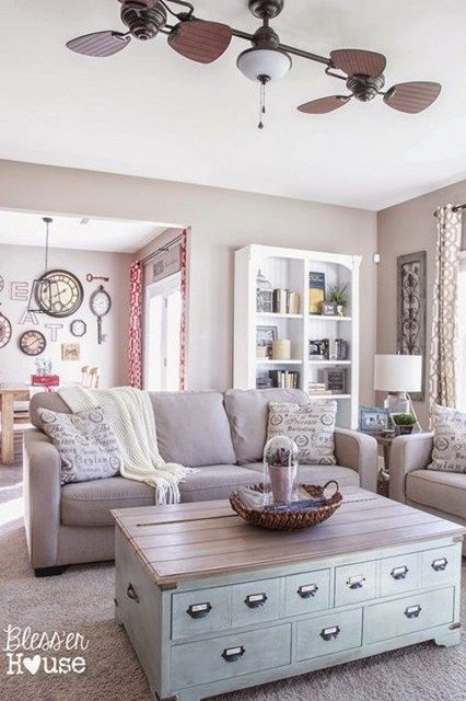 38 Charming Shabby Chic Living Room Designs - Shabby-chic Style - Living  Room - Sacramento - by ComfyDwelling.com