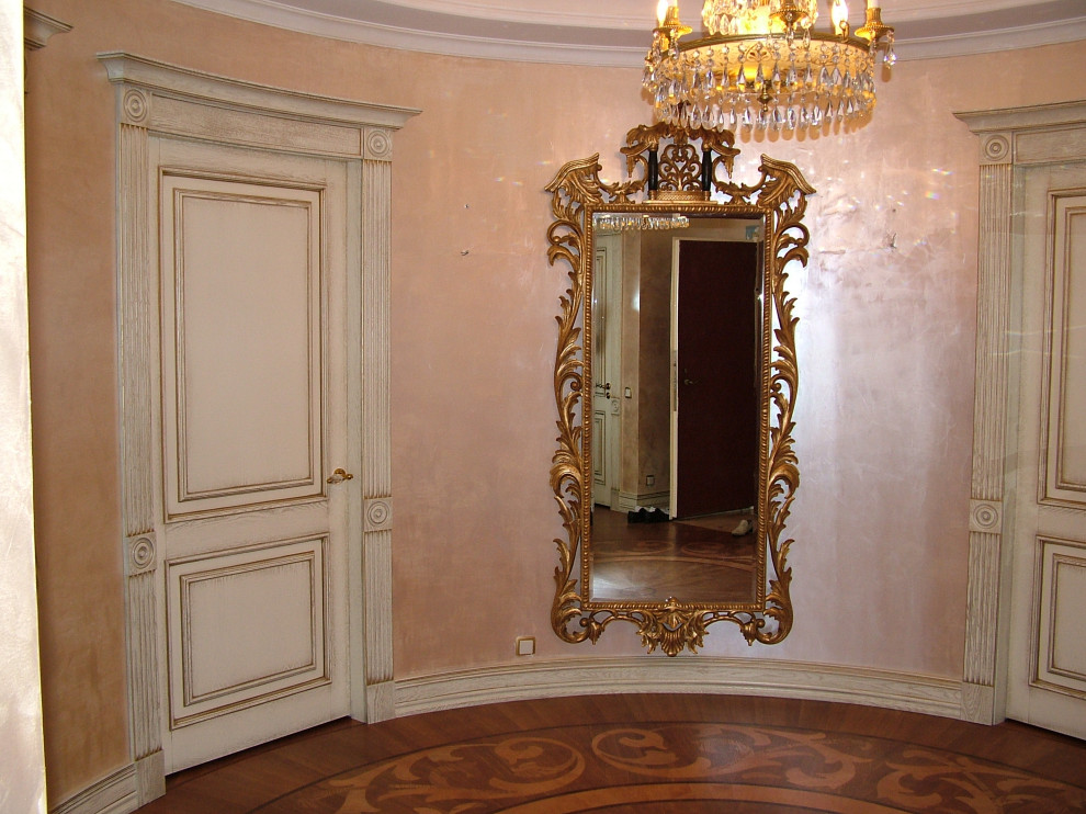 This is an example of a living room in Moscow.