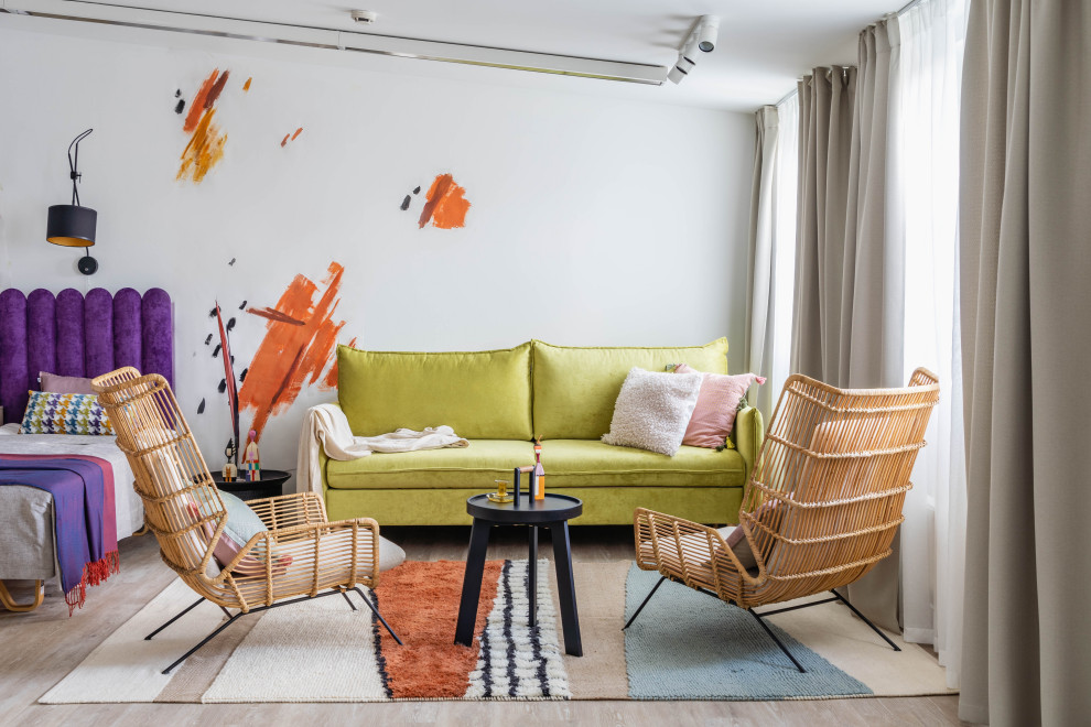Living room - contemporary living room idea in Saint Petersburg