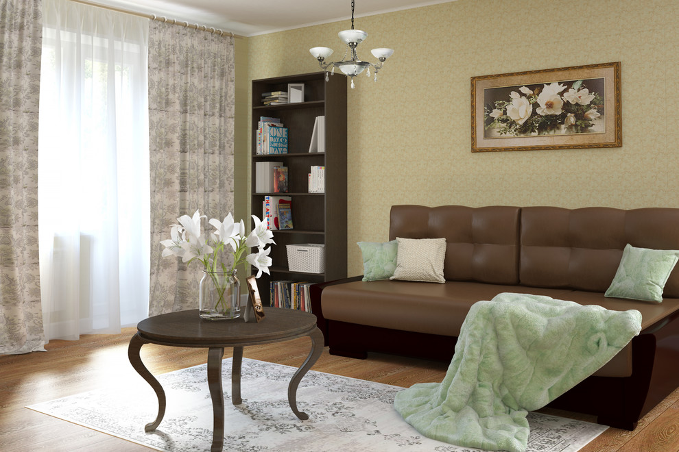 Design ideas for a living room in Moscow.