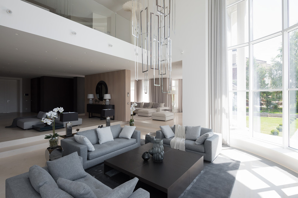 Contemporary living room in Moscow.