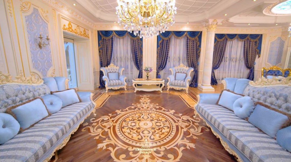 Photo of a classic living room in Saint Petersburg.