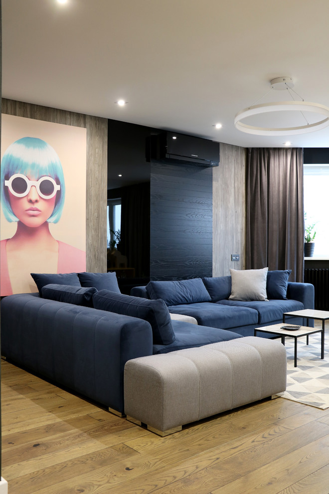 Idée de décoration pour un salon design.
