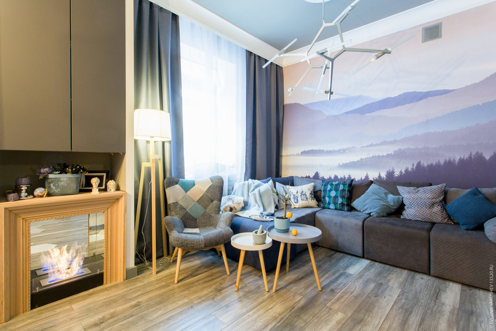 Источник вдохновения для домашнего уюта: гостиная комната в скандинавском стиле