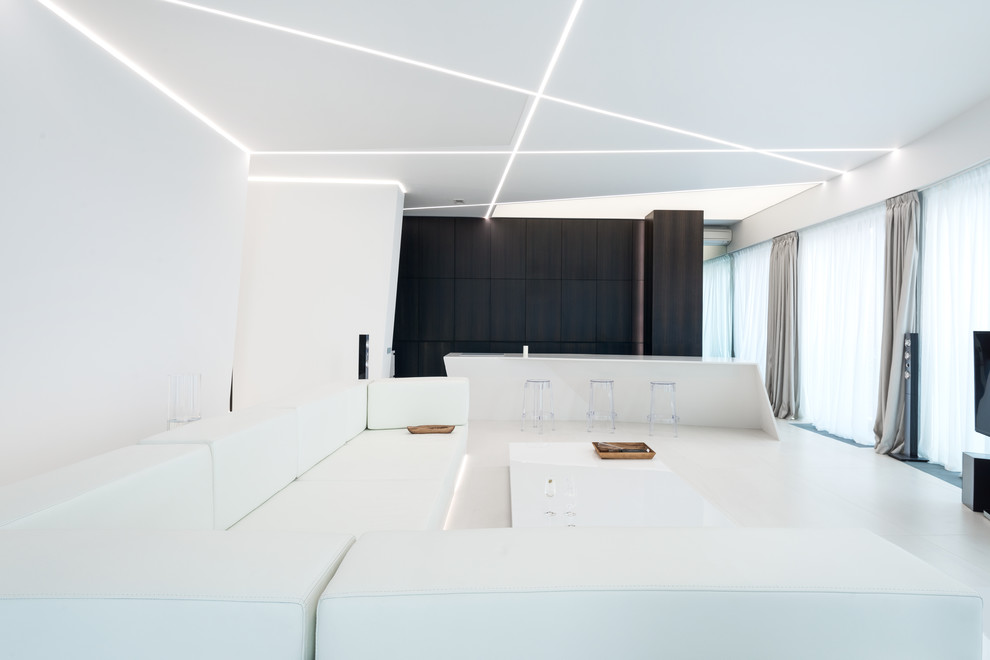 Ispirazione per un grande soggiorno minimalista
