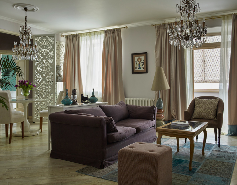 Stilmix Wohnzimmer in Moskau