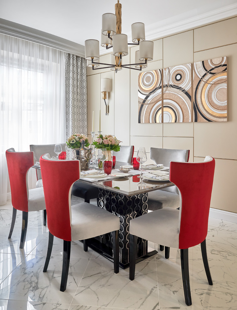 Design ideas for a classic dining room in Other.