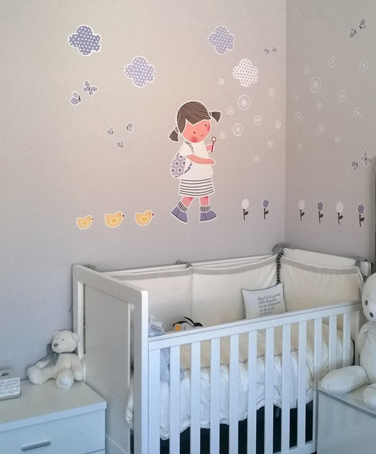 dormitorios niña con vinilos personalizados - Contemporáneo - Bebé -  Barcelona - de stencil kids | Houzz