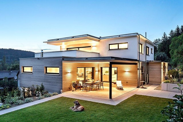 Architektenhaus 772.419 – Schwebende Flachdächer - Modern - Häuser