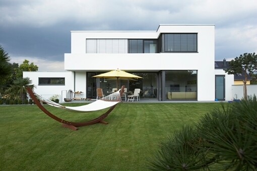 Contemporary house exterior in Other.